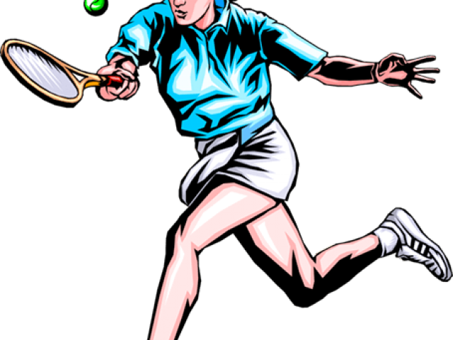 Tennis Clipart Woman Tennis - Png Download (640x480), Png Download