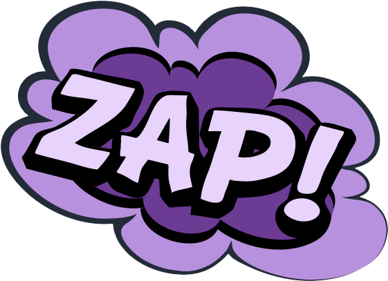 Zap Cómic Onomatopeya Clipart (600x600), Png Download