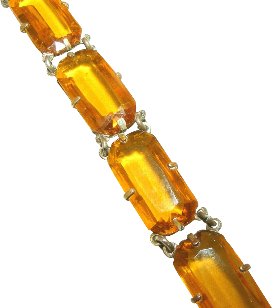 Golden Amber Glass Rectangular Open Back Stones Art Clipart (1000x1000), Png Download