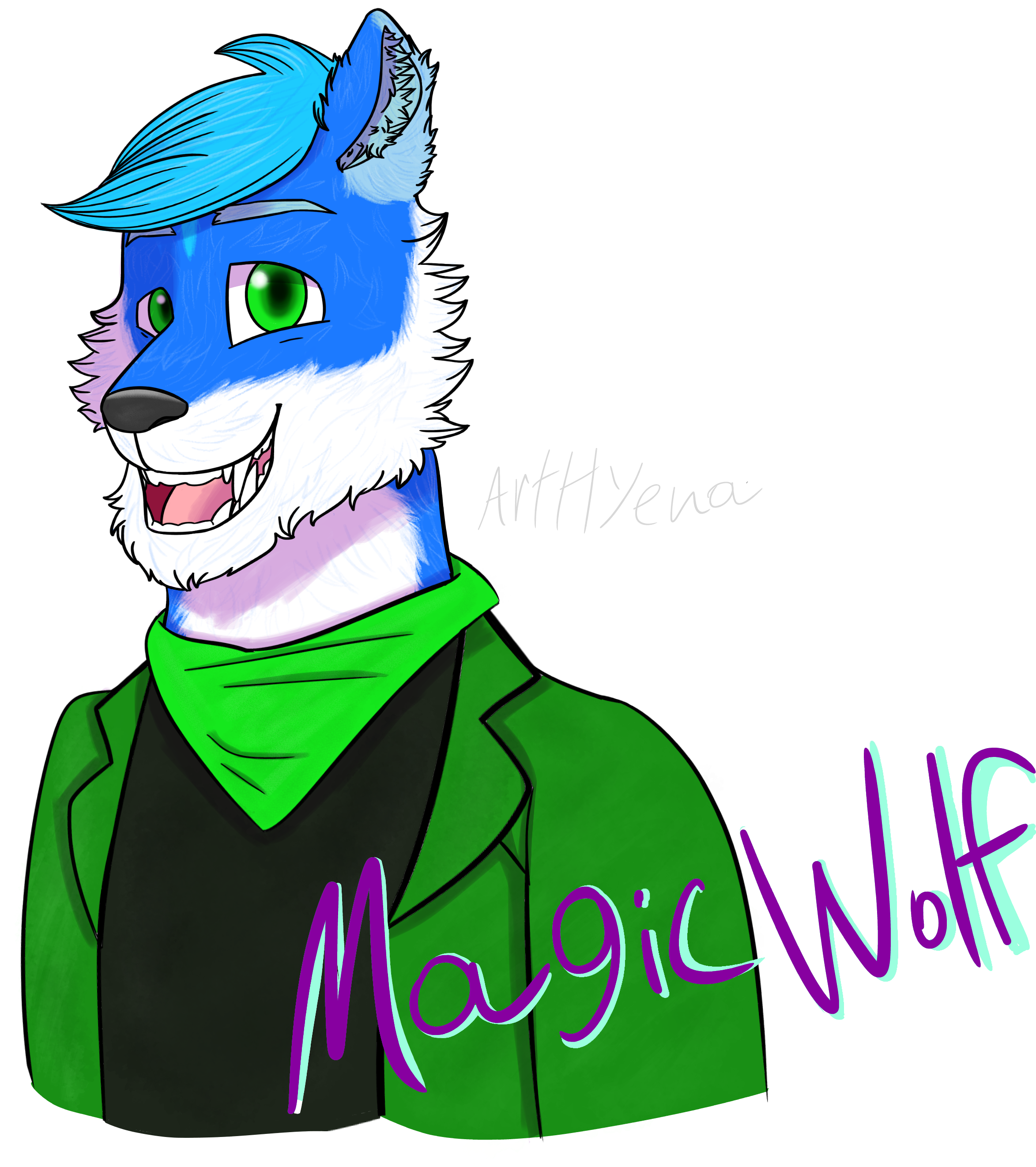 Safemagic Wolf Badge For Andromeda Wolf Clipart (4080x3300), Png Download