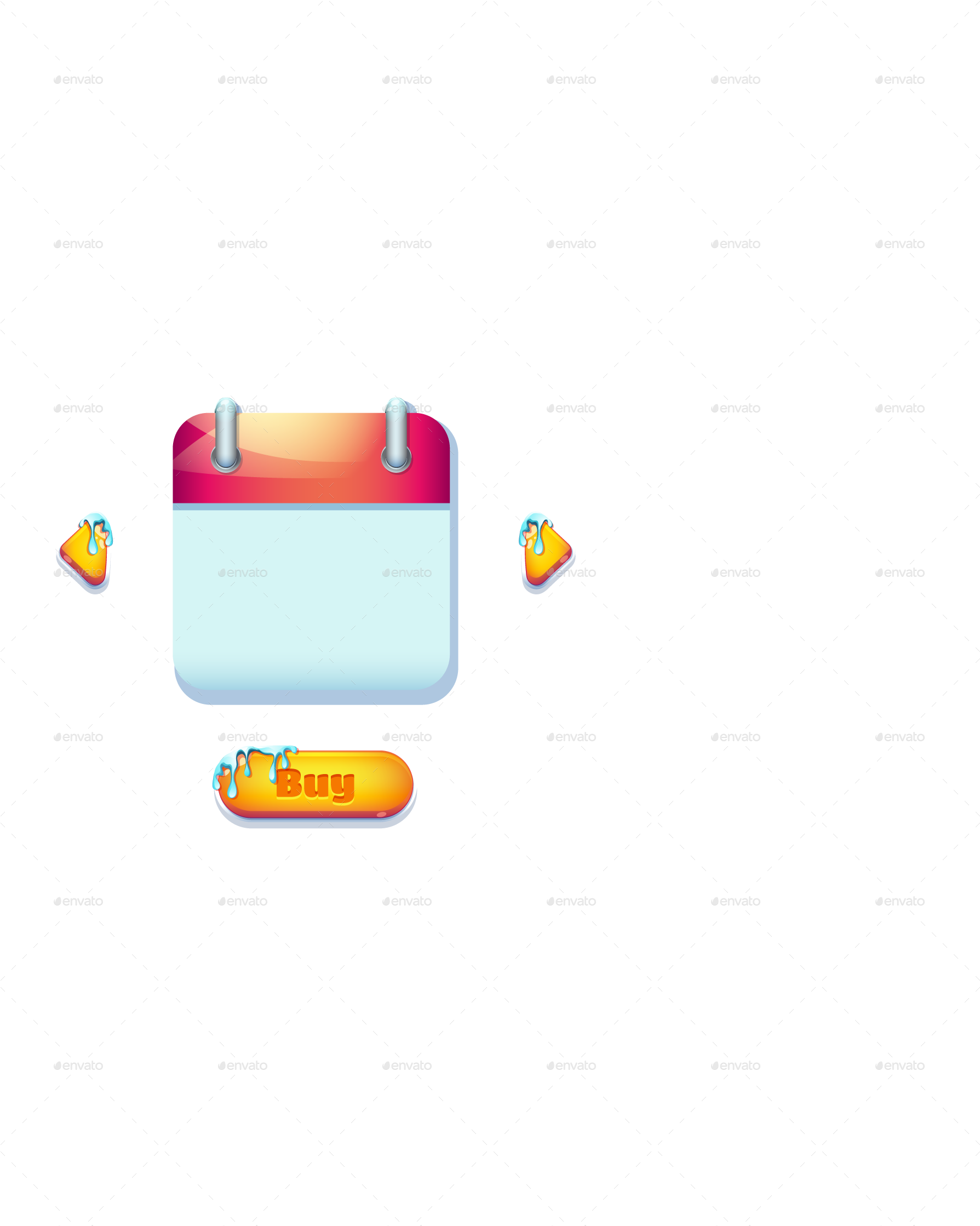 Sweet World Mobile Gui Pack Clipart (1798x2243), Png Download