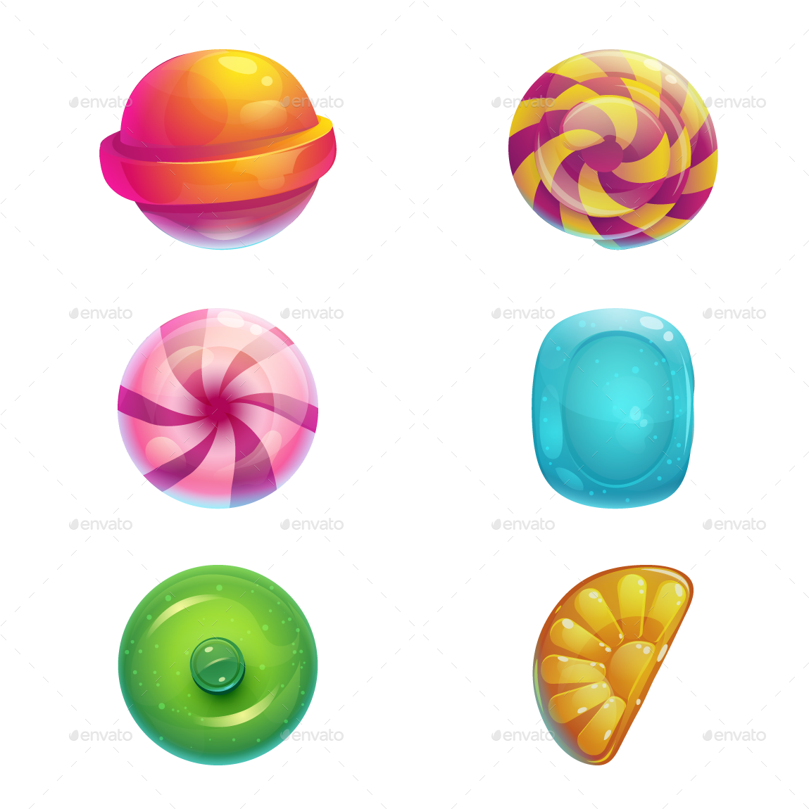 Sweet World Mobile Gui Pack Clipart (1160x1160), Png Download