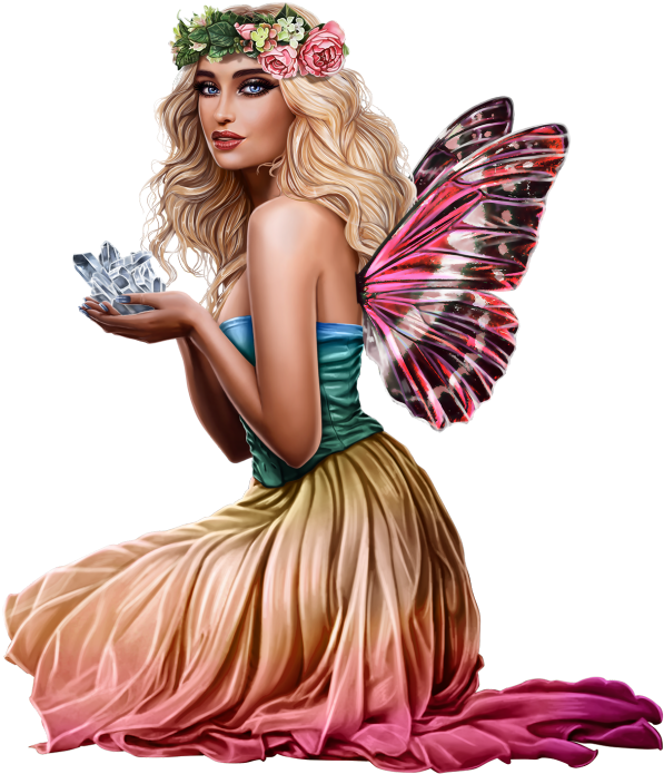 Ru Tube, Clip Art, Girly, Bellisima, Fairies, - Png Download (640x763), Png Download