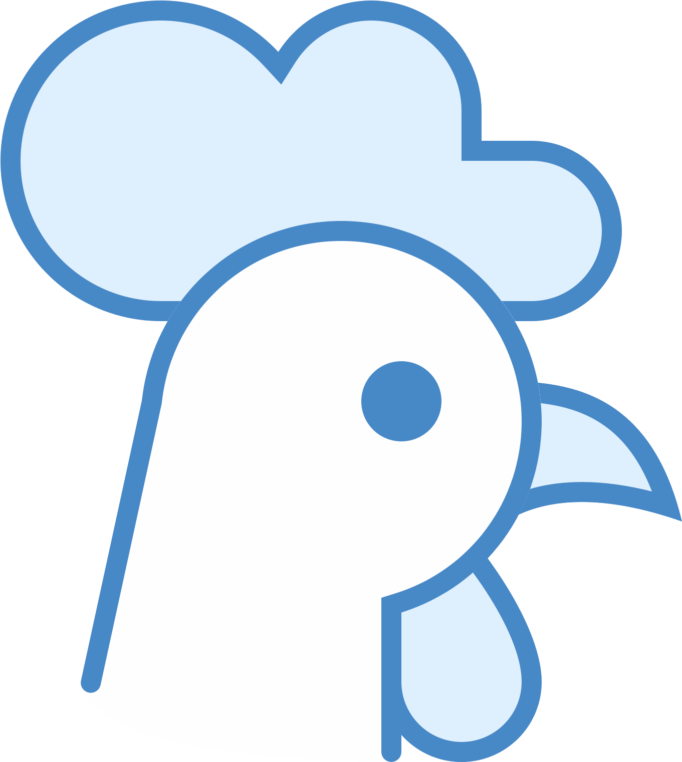 It's A Logo For The Year Of The Rooster And Shows Clipart (1361x1521), Png Download