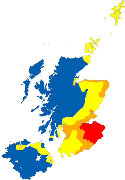 The Growth And Distribution Of Scots In Scotland And Clipart (500x721), Png Download