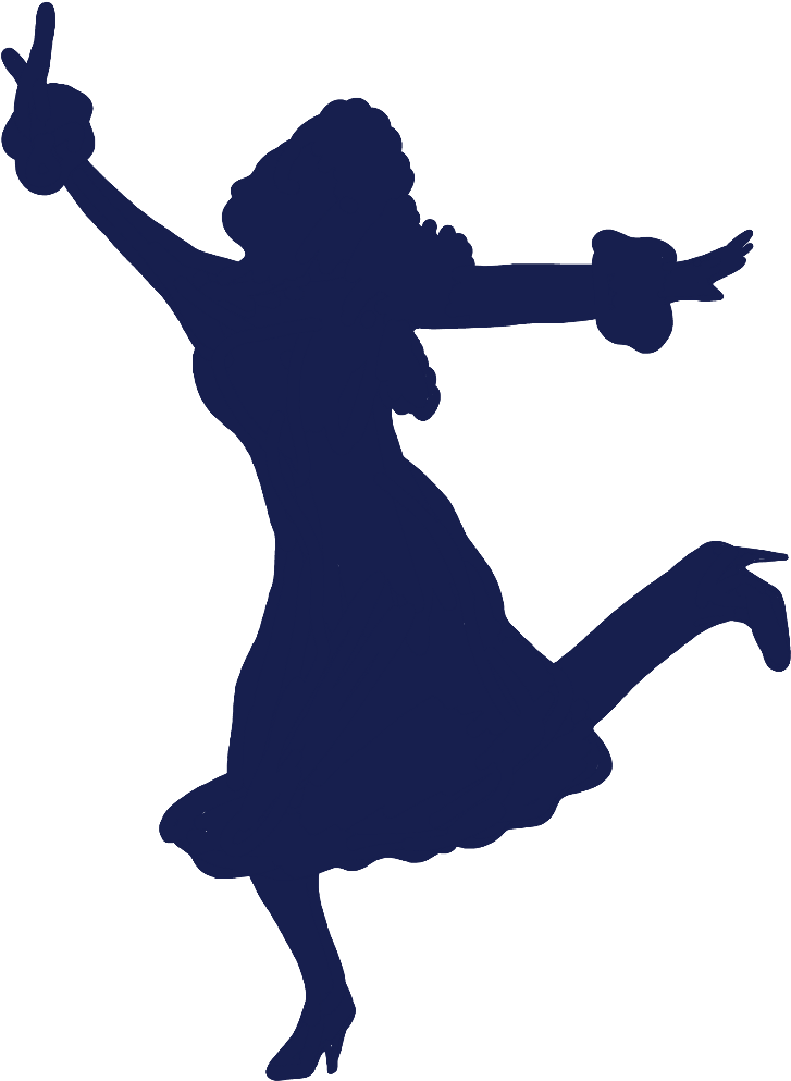 Matilda Matildathemusical Blue Shadow Shilouette Women Clipart (1024x1024), Png Download