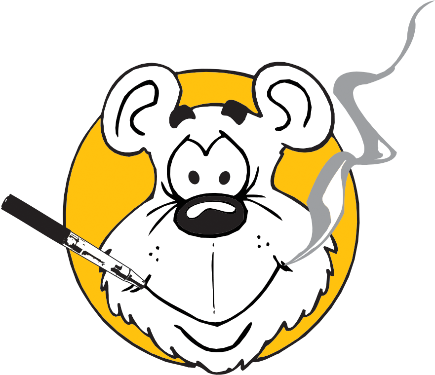 White Bear Tobacco & E-cigs Clipart (966x801), Png Download