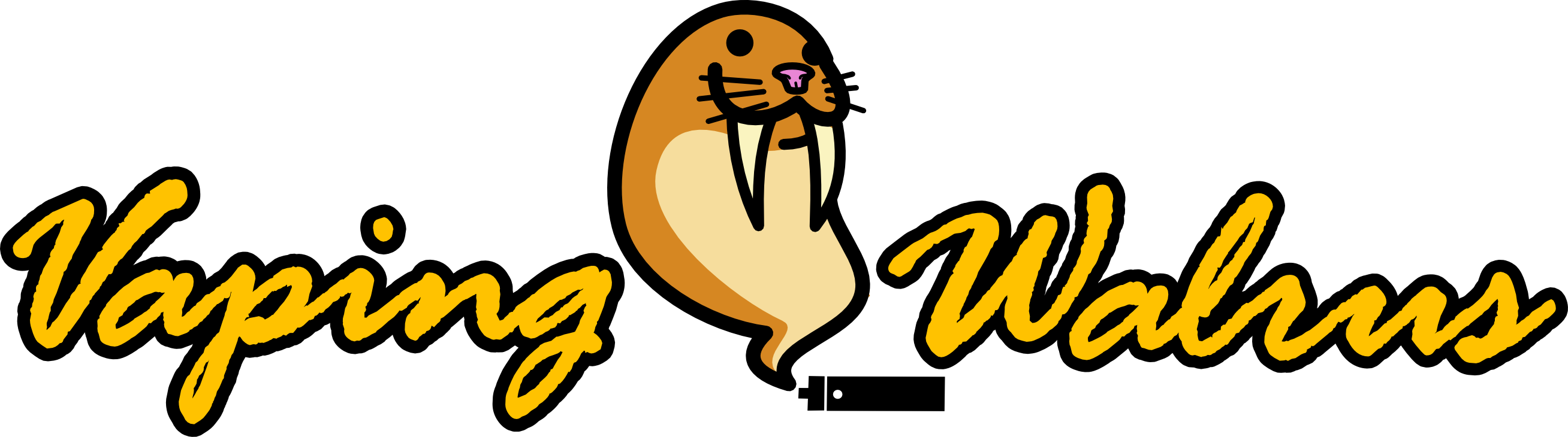 Vaping Walrus Is A Really Good Site That Sells Name Clipart (2616x730), Png Download