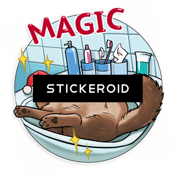 Cat Magical Clipart (577x578), Png Download