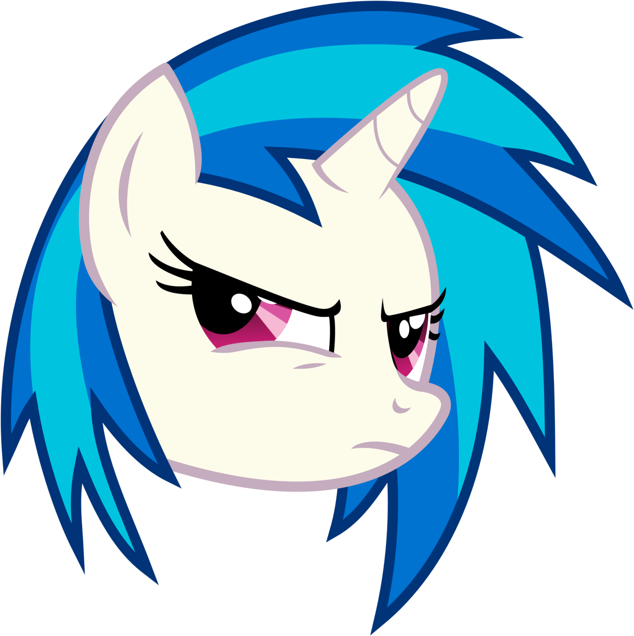 Vinyl Scratch Mad Clipart (1280x1280), Png Download
