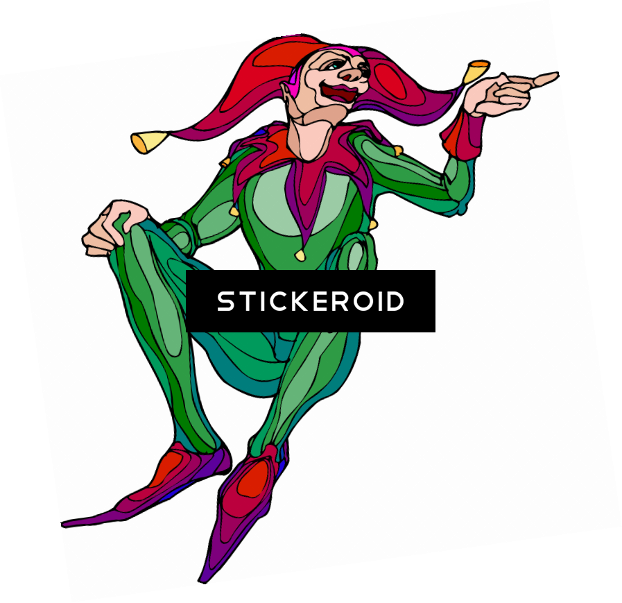 Jester People Clipart (897x869), Png Download