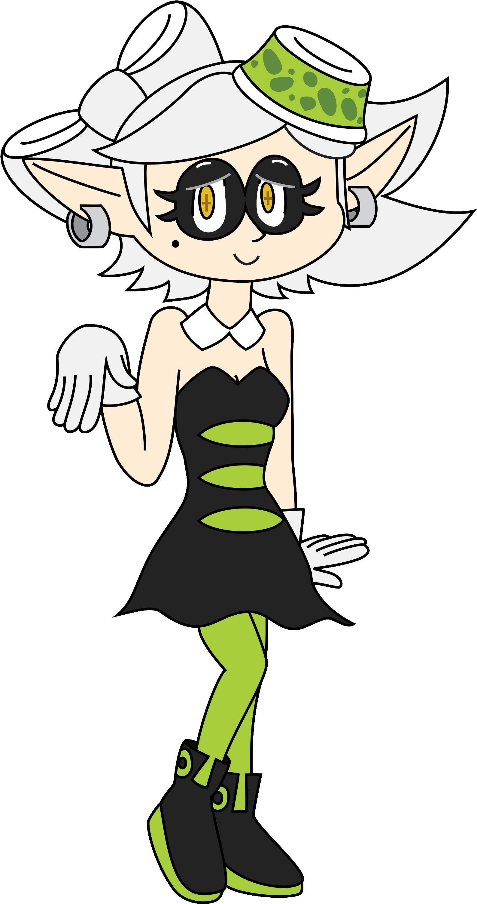 Splatoon Marie Clothing Fashion Accessory Fictional Clipart (1687x3105), Png Download