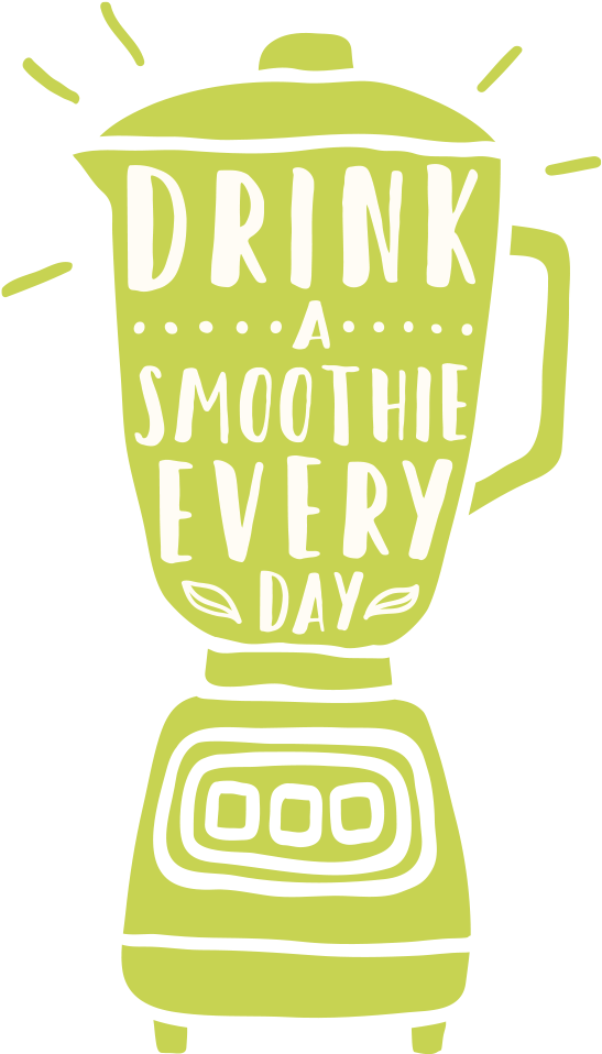 Drink A Smoothie Every Day Clipart (584x1006), Png Download