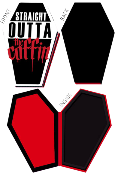 Straight Outta Tha Coffin Magnetic Palette Clipart (580x580), Png Download