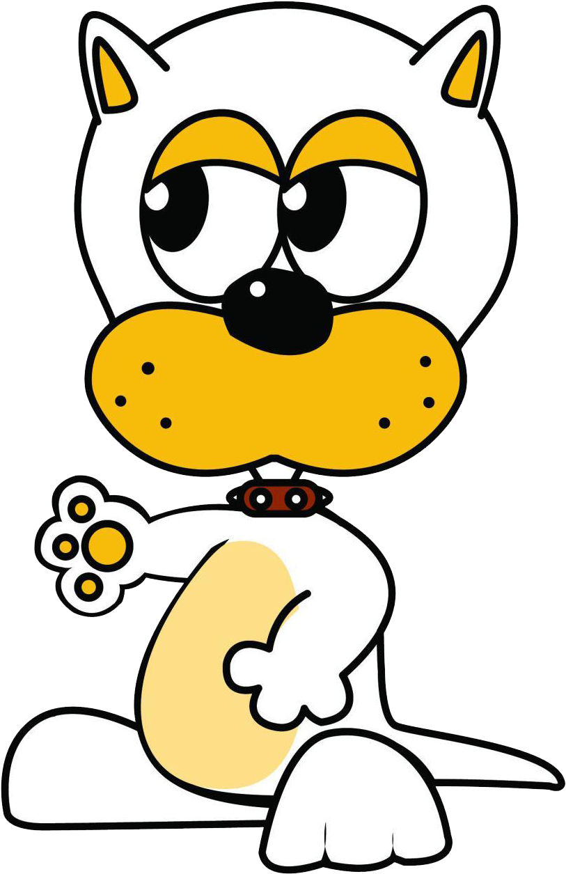 卡通手绘小狗狗 Clipart (1024x1319), Png Download