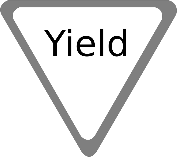 Yield Clip Art At Clkercom Vector Online - Png Download (600x532), Png Download
