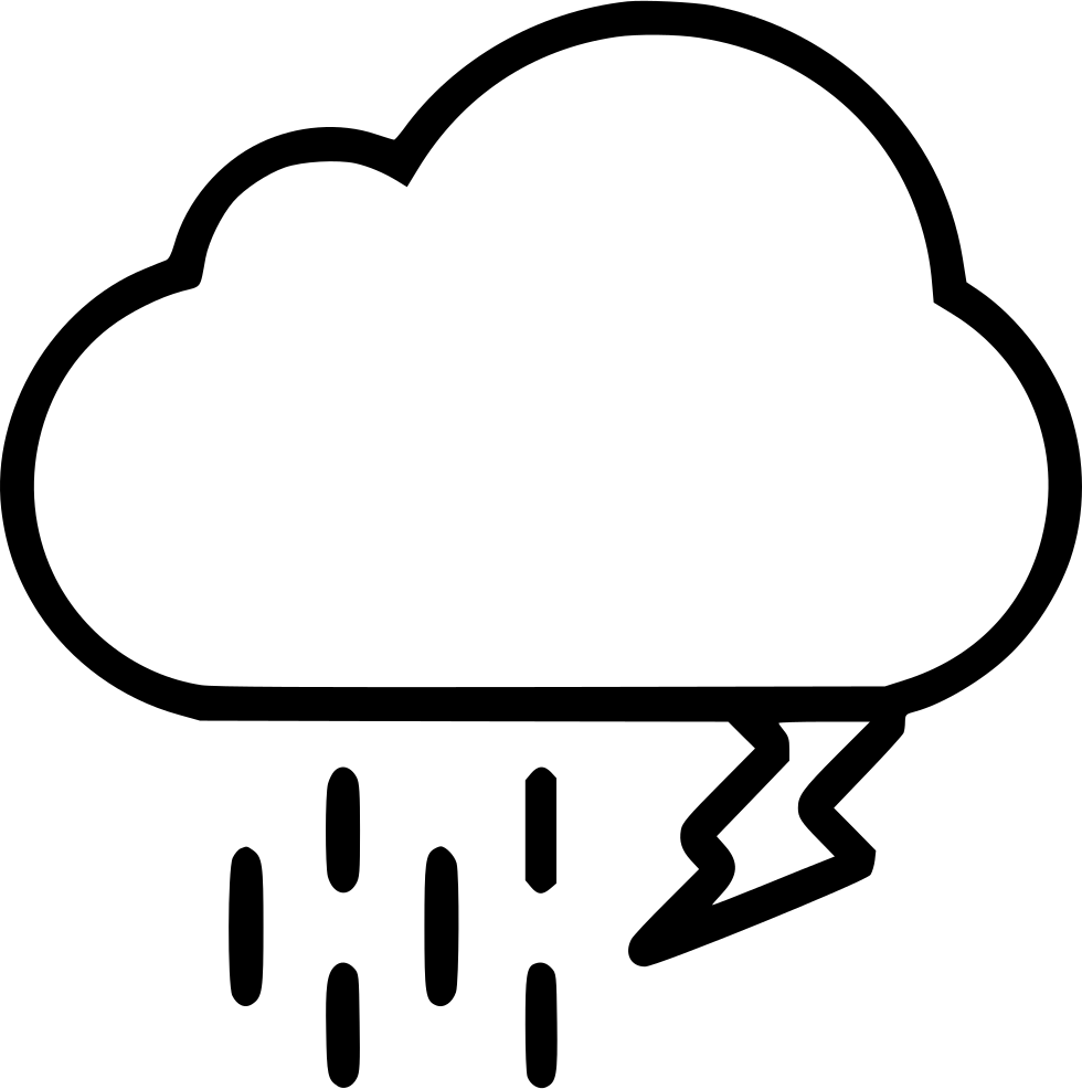Rain Lighting Cloud Copia Comments Clipart (980x986), Png Download