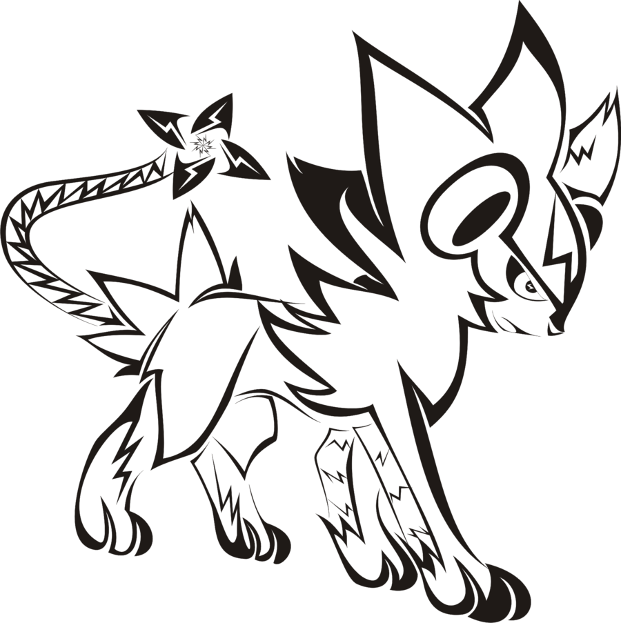 Image Gallery Pokemon Tribal Tattoo Design Clipart (900x903), Png Download