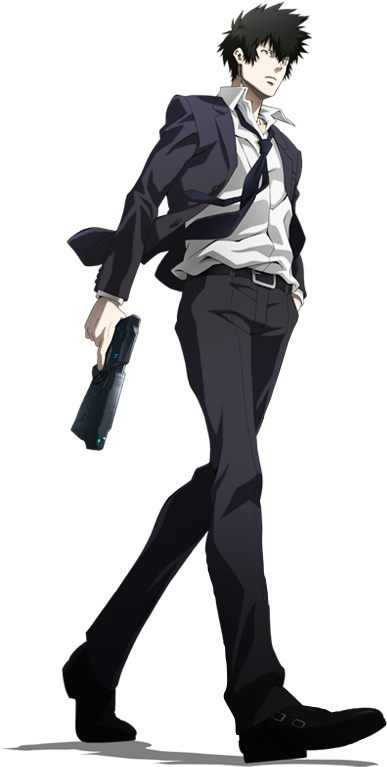 Kogami Shinya Psycho Pass Anime Render By Clipart (434x828), Png Download