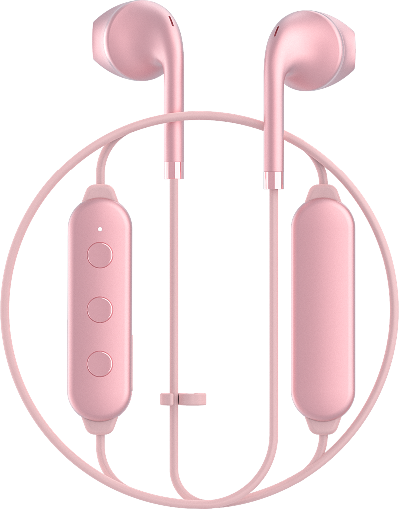Happy Plugs Earbud Plus Wireless Ii Pink Gold Clipart (800x1021), Png Download