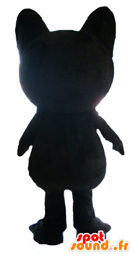 Mascot Grande Gato Preto, Alegre Clipart (600x600), Png Download
