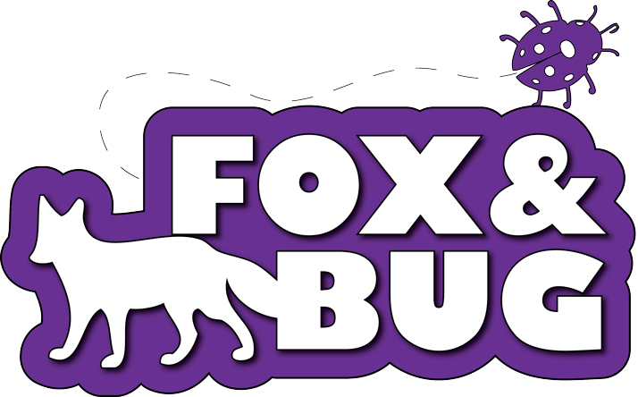 Fox & Bug Logo Clipart (714x444), Png Download
