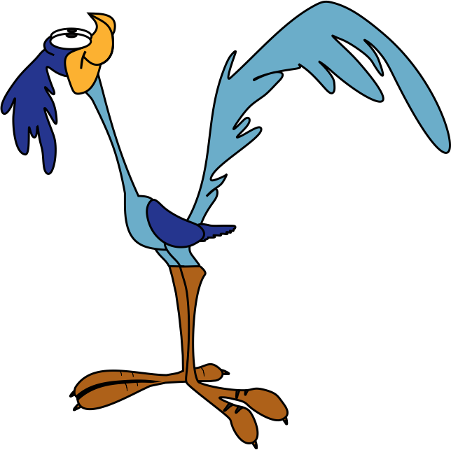19 Warner Brothers Roadrunner Svg Freeuse Download Clipart (644x643), Png Download