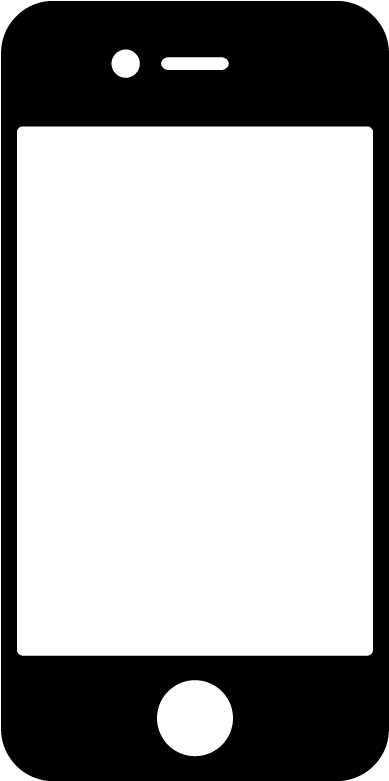 Clip Black And White Silhouette Mobile At Getdrawings - Png Download (800x800), Png Download