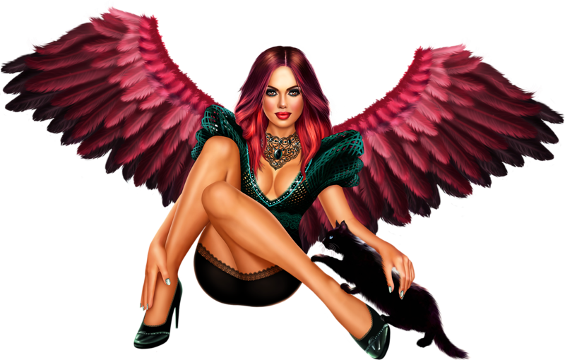 Tubes Anges Clipart (800x510), Png Download