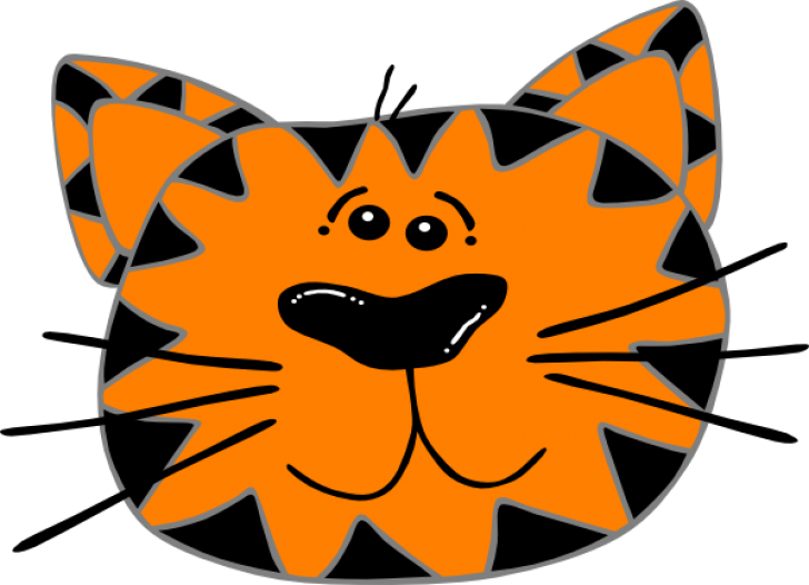 Cat Face Clip Art At Clker - Png Download (728x526), Png Download