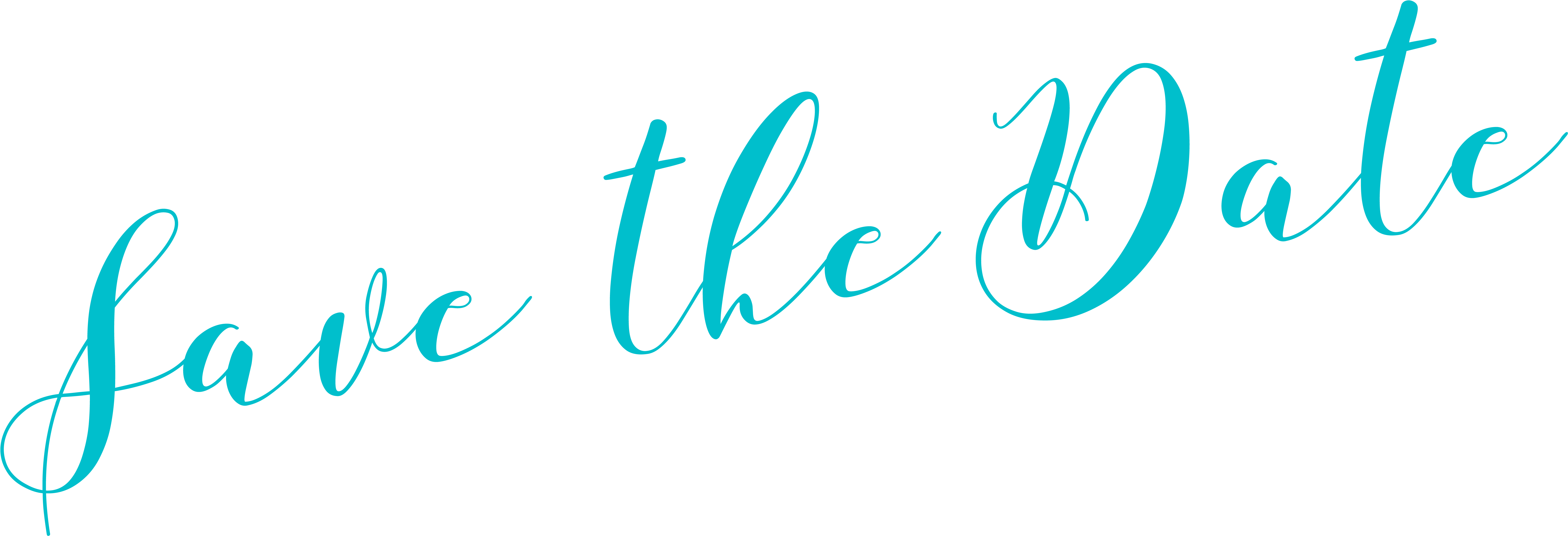 Save The Date Png Download » Clipart (7808x3183), Png Download