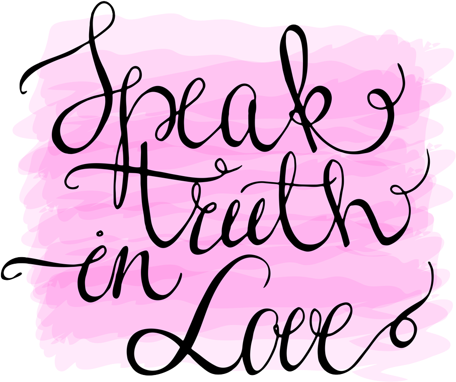 Speak Truth In Love Clipart (1000x851), Png Download