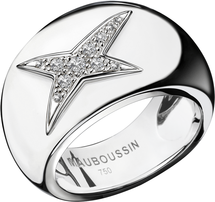 Ring Divine Cocotte N2, White Gold And Diamonds Clipart (1200x1200), Png Download