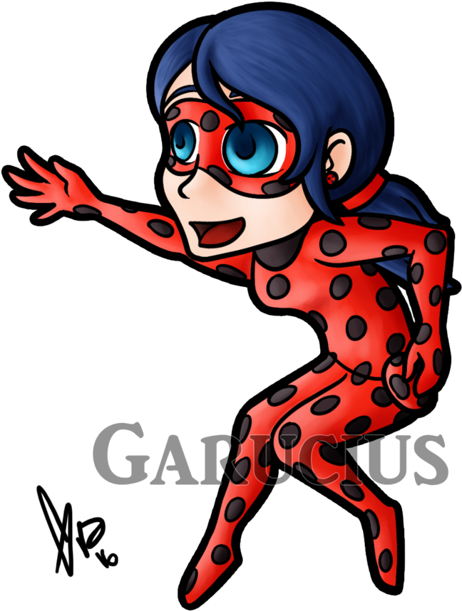 Miraculous Ladybug Lady Bug By Garucius Clipart (785x1017), Png Download