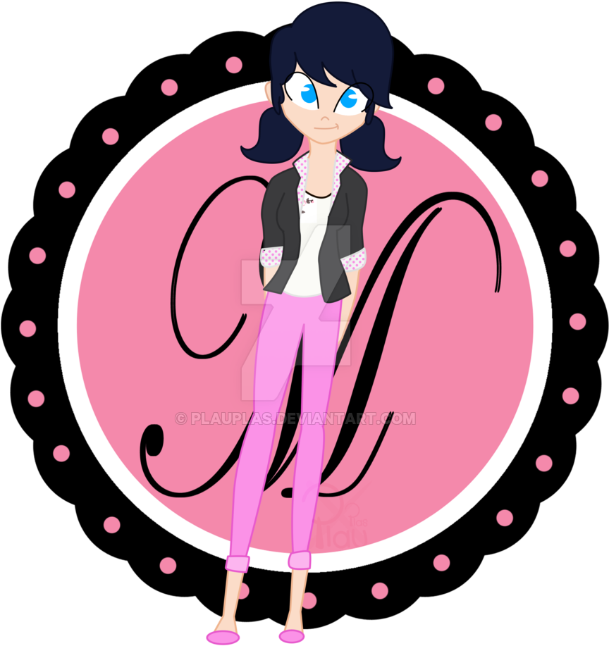 Miraculous Ladybug By Plauplas Marinette Dupaincheng Clipart (864x917), Png Download