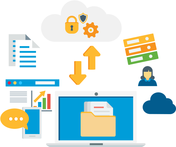 Content Cloud Clipart (625x567), Png Download