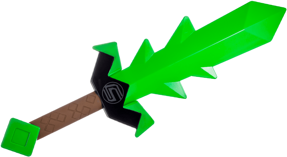 Captainsparklez Slime Sword Clipart (1011x580), Png Download