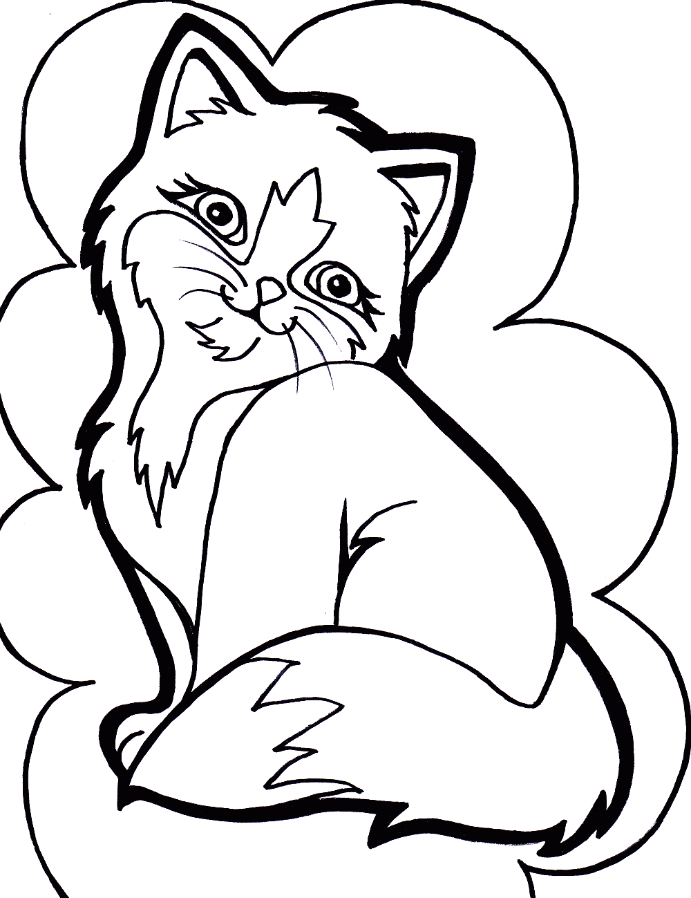Beautiful Coloring Pages Clipart (1000x1299), Png Download