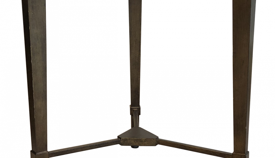 C Round Small And Dark Modern Outdoor Wooden Top White Clipart (930x535), Png Download