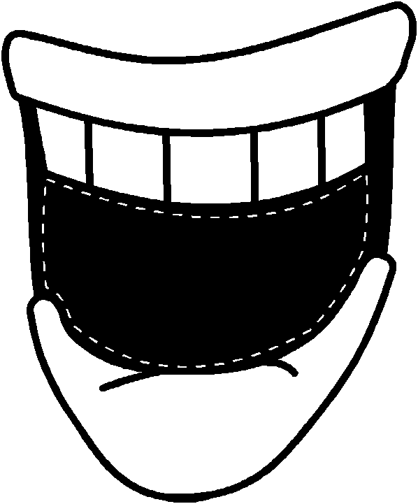 Yucky Mouth Clipart (598x721), Png Download