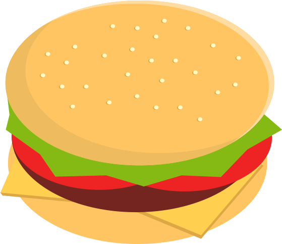 Burger Clipart (618x618), Png Download