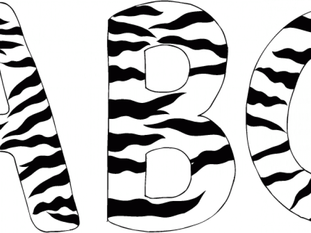 Letter Clipart Animal Print - Png Download (640x480), Png Download