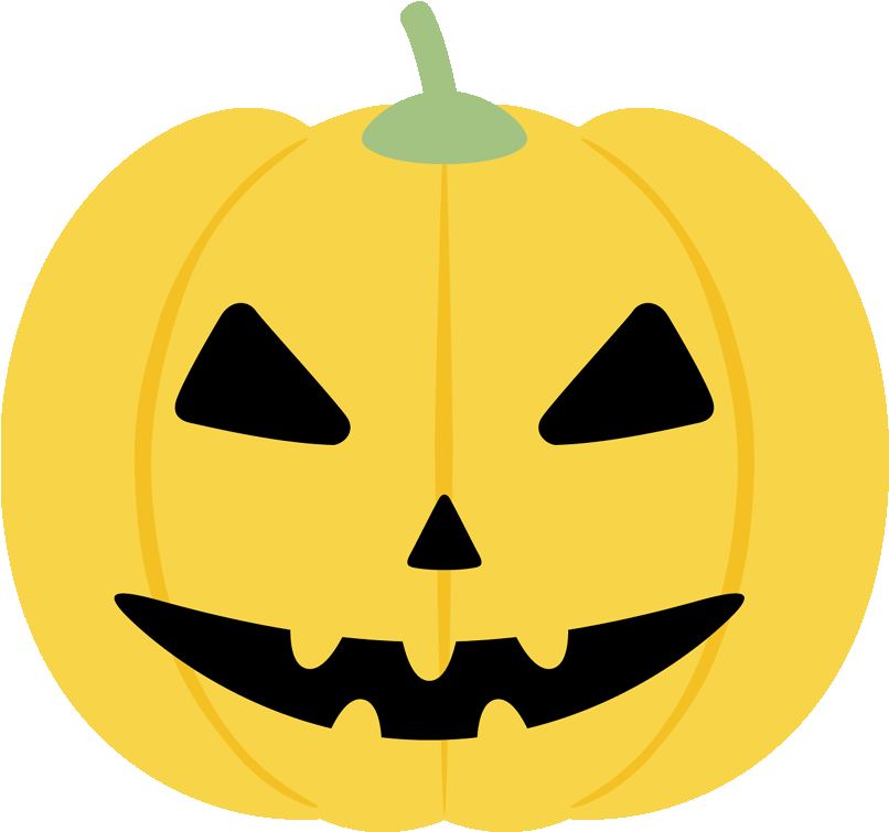 514 カボチャちょうちん／jack O' Lantern Clipart (946x800), Png Download