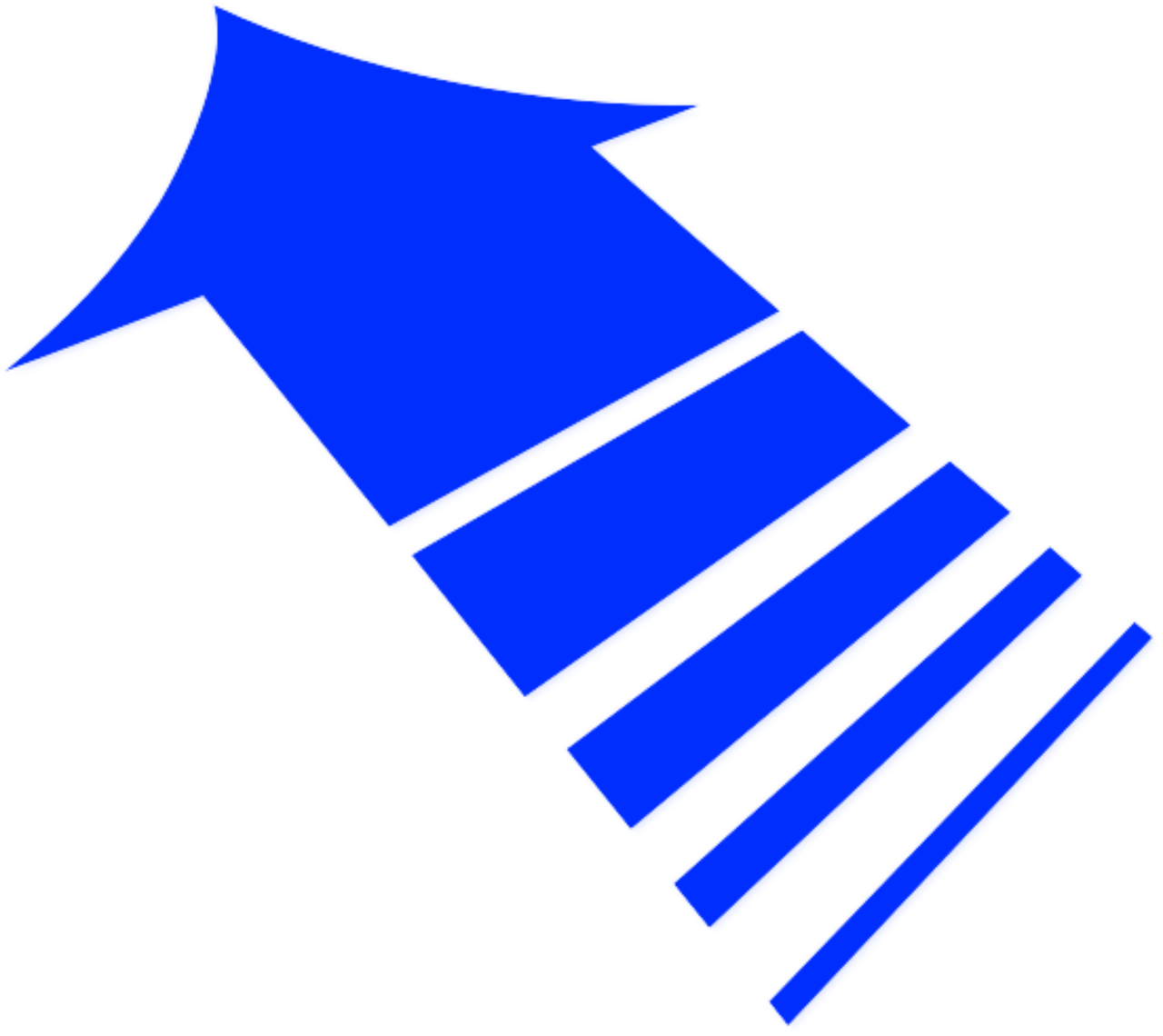 Arrow Blue Business Left Here Png Image Clipart (1280x1140), Png Download