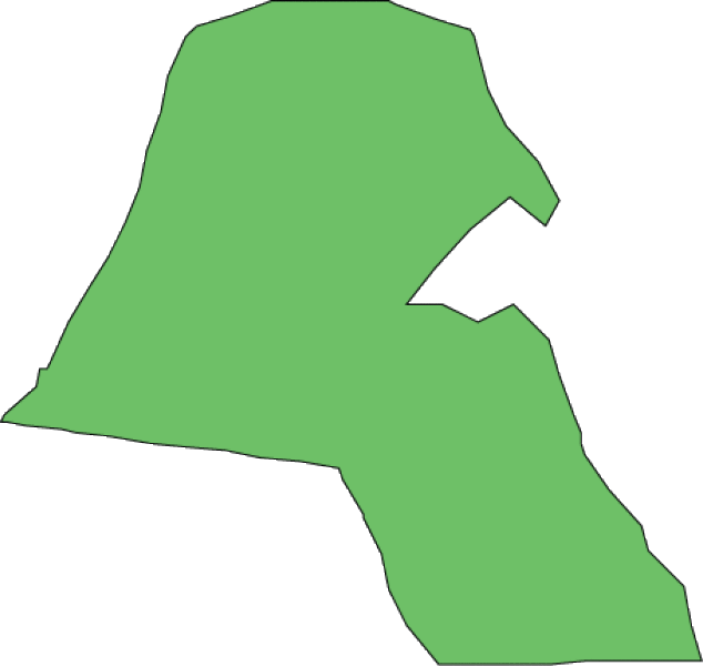 Additional Kuwait Maps Clipart (634x600), Png Download