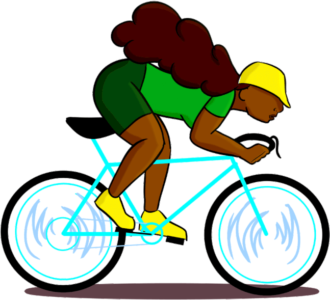 Biker Girl Animation Clipart (1200x675), Png Download