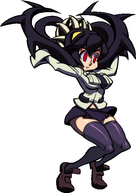 Image Result For Skullgirls Filia Gif Clipart (612x668), Png Download