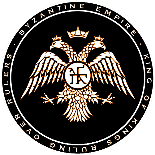 Byzantine Empire Palaiologan Black & White Double Headed Clipart (600x600), Png Download