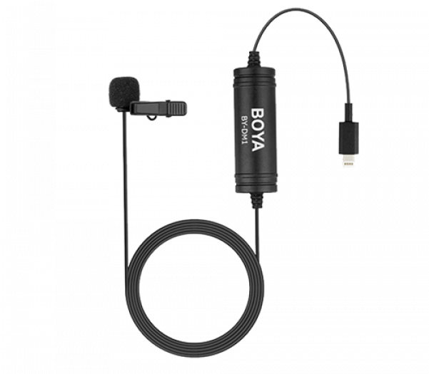 Boya Digital Lavalier Microphone For Iphone By-dm1 Clipart (600x600), Png Download