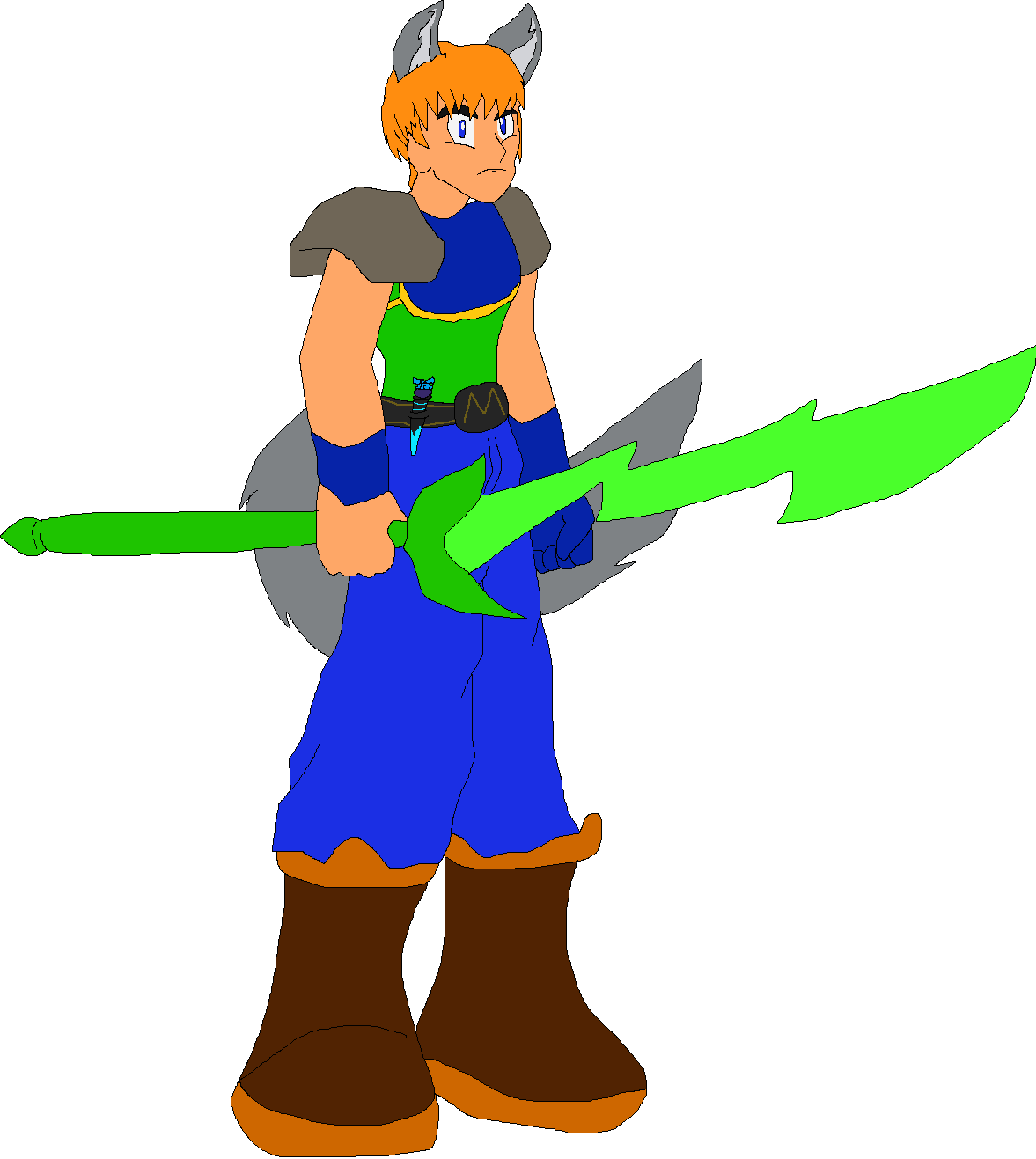 Wolf Fire Sword Clipart (1177x1317), Png Download